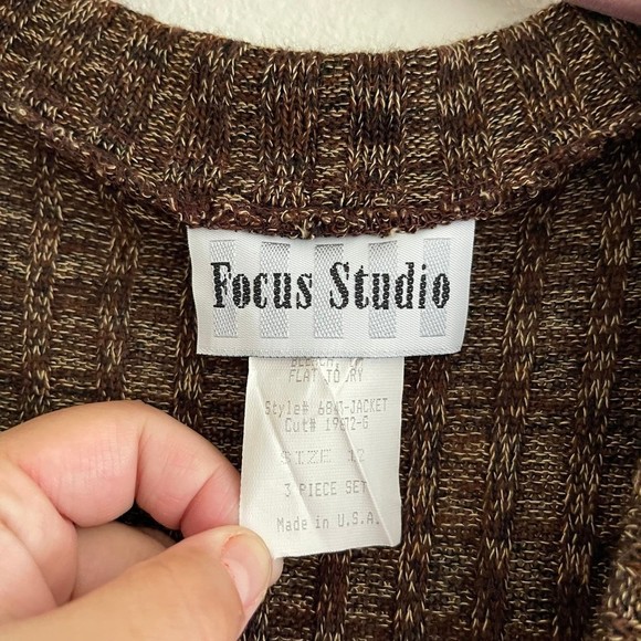 VINTAGE focus studio Cardigan size 12 - Picture 3 of 4